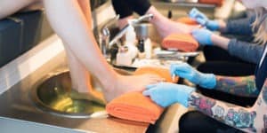 feet feet pedicure bath tattoo nail salon the ten spot