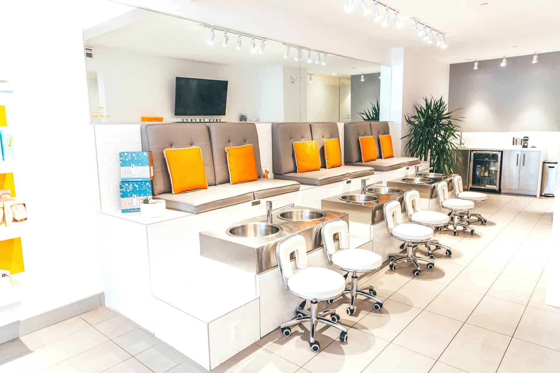 pedicure station at THE TEN SPOT® king street east