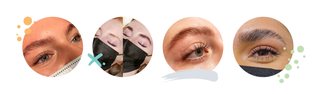 lash and brow lift and tint services